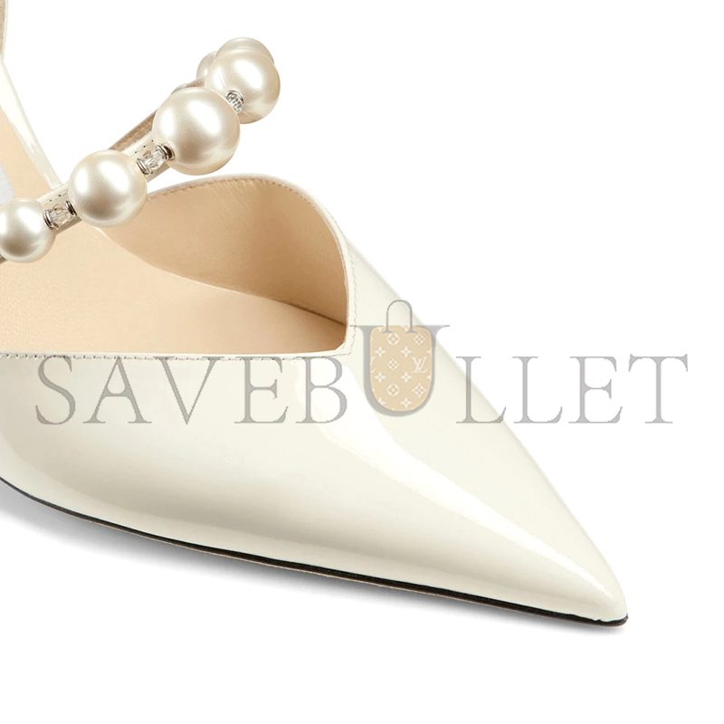 Ji*y Ch* aurelie 65 latte patent leather pointed pumps aurelie65xkm